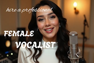 be your female vocalist songwriter edm afrobeat country pop jingle backing vocal