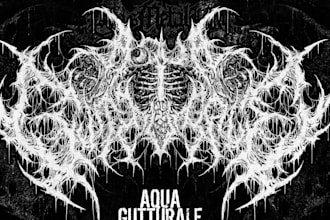 make brutal death metal, deathcore, black metal band logo