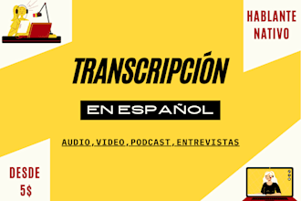 deliver precise spanish audio and video transcriptions
