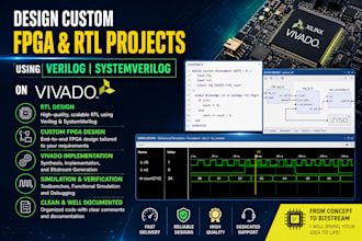 design custom fpga and rtl projects using verilog  systemverilog on vivado