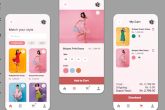 do mobile app UI UX design UI mockup wireframe prototype ios android on figma