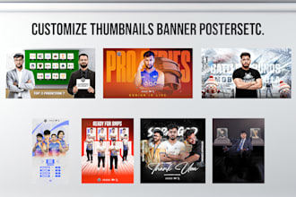 create thumbnails for streams and videos posters banners