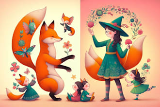 do childrens book illustration and book cover