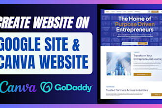create attractive websites using canva