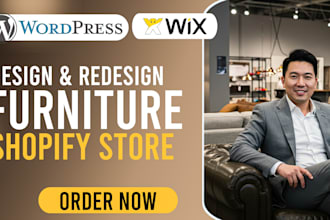 design a premium furniture shopify store that sells like crazy