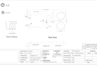 make technical drawings for surgical instruments and devices