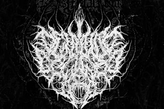 make custom brutal death metal logo for your band