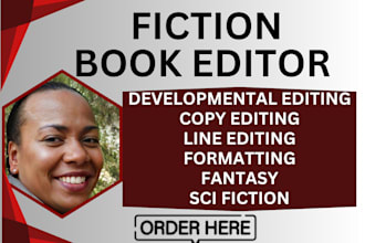 proofread copy  line developmental edit your sci fiction fantasy novel, editor