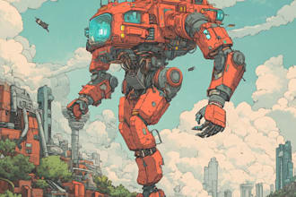 draw illustration and concept mecha, gundam, and robot