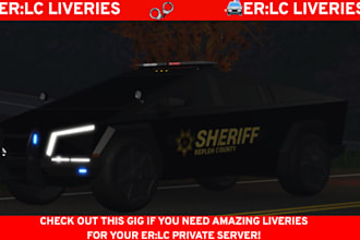 design realistic custom erlc liveries and decals for roblox
