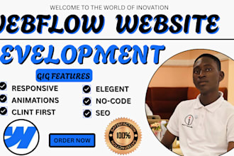 create webflow landing page webflow cms website or farmer wordpress wix website