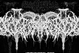 reate death, black metal, grindcore, hardcore band logo