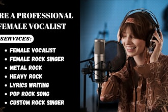 be your female singer hard rock singer rock indie metal country female vocalist