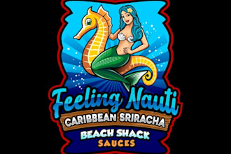 design modern mermaid logo