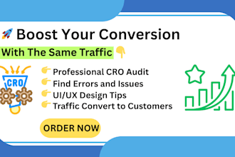 boost sales with expert conversion rate optimization and user analysis