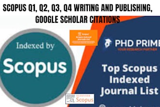 write and publish articles in scopus, scie indexed,q1, q2, q3,  journals