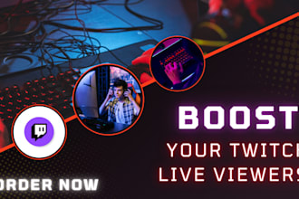 promote your twitch live stream on our website to bring live viewers