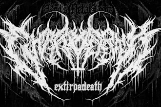 do a metal,hardcore,heavy metal, black metal band logo