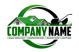 design custom agriculture, land care, landscape, lawn care and farming logo