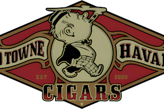 do cigar label, cigar logo, cigar band and cigar box design