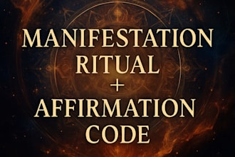 custom manifestation ritual and affirmation
