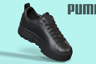 create 3d photorealistic 3d sneaker designs and renders for your brand