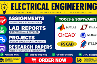 be your electrical engineering matlab, ltspice, lab report and circuit design