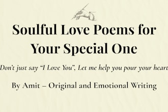 write a timeless custom love poem for your partner