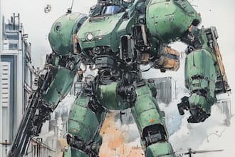 do mecha robot gundam illustrations