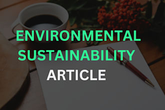 write content about environmental sustainability