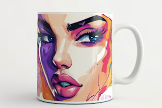 make a custom and bulk coffee mug design