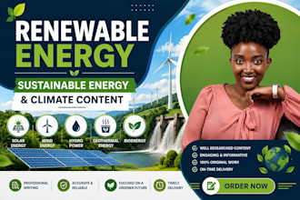 write renewable energy, solar, wind, hydropower, geothermal nd bioenergy content
