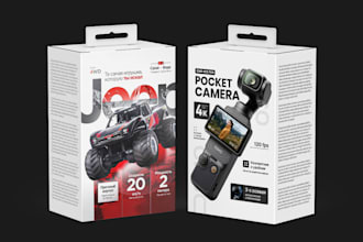 design amazon product packaging, box, label, pouch, tube, bottle and fba package