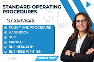 write standard operating procedures sops policies manual work instructions
