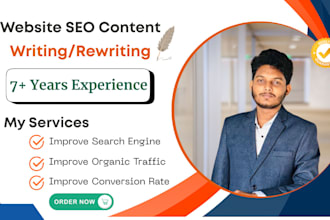 write and rewrite SEO website content in human