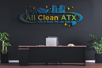 create a professional cleaning, maintenance and pressure washing logo design