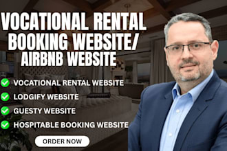 build vacation rental, airbnb, lodgify, guesty booking site in wix or wordpress