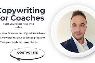 write high conversion copy for your  coaching business