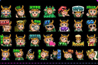 do your kick discord  twitch custom  youtube badges emote and streamer graphics