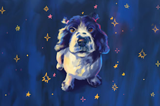 draw pet portrait, dog, cat, bird