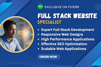 build fullstack business, ecommerce, custom and premium responsive website