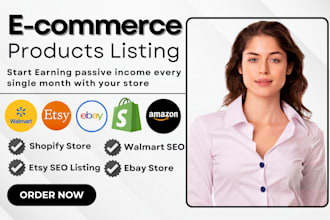 list product on ebay, walmart, etsy, shopify, product lister, amazon listing