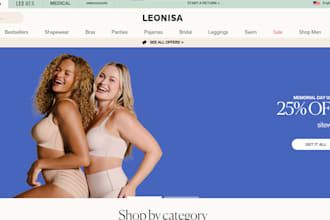 design shapewear store underwear ecommerce website lingerie dropshipping site