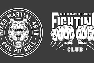 make a wonderful wrestling logo for your business