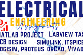 do electrical engineering labview projects ltspice, multism and pcb design