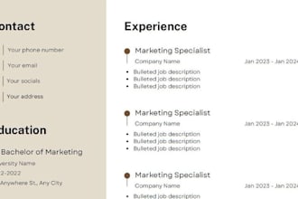 write a professional resume and CV for hse professionals