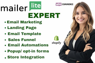 design mailerlite landing page email marketing email template sales funnel