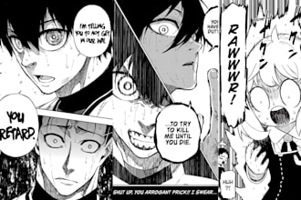 illustrate manga, anime, comic book, webtoon, or nsfw manga art