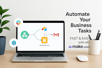 build n8n or make workflows to automate email or CRM tasks