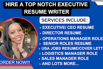 write executive resume CV for directors operations manager supply chain logistic